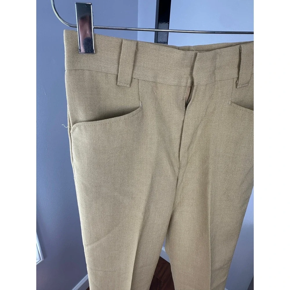 Levi's Vintage 60s Boys'‎ Sta-Prest Slacks Tan Khaki Pants Size 8 Slim Fit